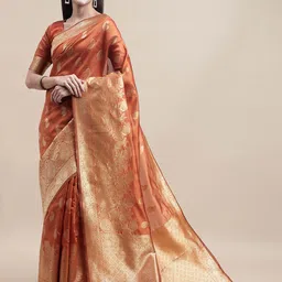 MANVAA Woven Design Zari Banarasi Saree-picture-20