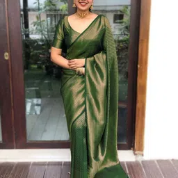 KALINI Woven Design Zari Banarasi Saree-picture-24
