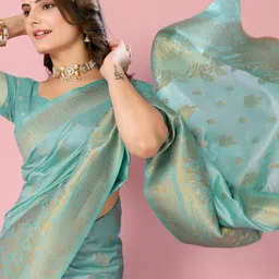 VAIRAGEE Woven Design Zari Banarasi Saree-picture-11