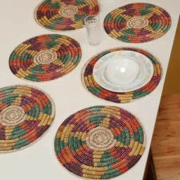 Set of 6 Pure Cotton Geometric Print Digitally Printed Table Runners-image-59