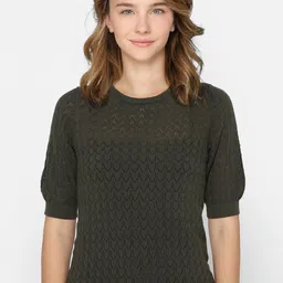 ONLY Women Olive Green Pullover-picture-32