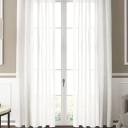 GM White Set of 2 Semi-Sheer Curtains-picture-16