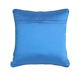 SAKA DESIGNS Yellow & Blue Set of 2 Ethnic Motifs Square Cushion Covers image 3