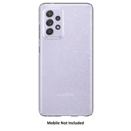 spigen Liquid Crystal Glitter TPU Back Cover for SAMSUNG Galaxy A72 (Slim Protection, Crystal Quartz) image 3
