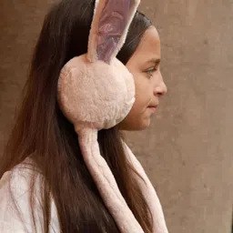 kedohub Cute jumping rabbit with chuchu sound girls boys earmuffs for kids (4 to14years) Ear Muff image 3