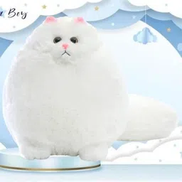saro Giant Fluffy Persian Cat Plush Ultra-Soft Stuffed Animal for Kids & Adults - 27 cm image 3