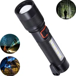 mobizac Rechargeable COB Hammer Torch with Window Breaker and Cutter Torch image 1