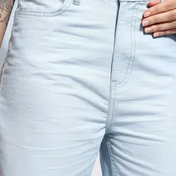 tokyo talkies Women Flared Blue Cotton Blend Trousers image 5