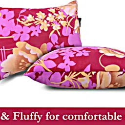 villagers Polyester Fibre Abstract Sleeping Pillow Pack of 6 image 3