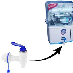 zenwater Plastic Water Tap for All RO Purifiers | White & Blue_18| Tap Mount Water Filter image 2