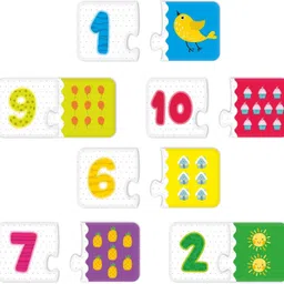 lattice Counting 2 Pieces Learning Pack Jigsaw Puzzle Pre School Puzzle Toys image 4