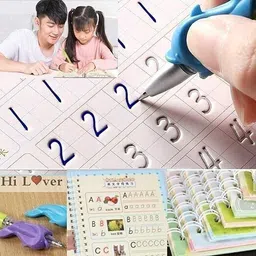 alornor Magic Practice Copybook, (4 Book + 10 Refill+ 1 Pen +1 Grip) ALNR144 image 2