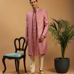 VASTRAMAY Embroidered, Embellished Sherwani image 1