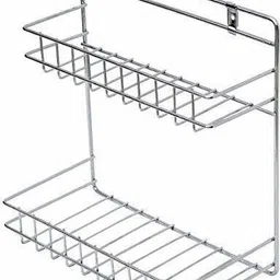 nirgun empex Bathroom Detergent Holder Multipurpose Rack Detergent Holder Kitchen Bathroom Shelf Accessories Stainless Steel Wall Shelf image 1
