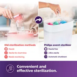 philips avent Steam Sterilizer | SCF291/00 | Kills 99.9%* germs in 10 mins - 6 Slots image 4