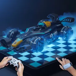 vikrida RC 4x4 Formula Drift Smoke Car Gesture Control Stunt Racing Car 1:14 Scale-picture-27