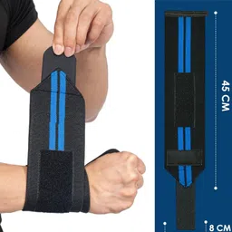 best-quality-hub Men & Women Weight Lifting Gym Grip & Wrist Band for Gym Dumbell Weight Exercise Fitness Accessory Kit Kit image 3