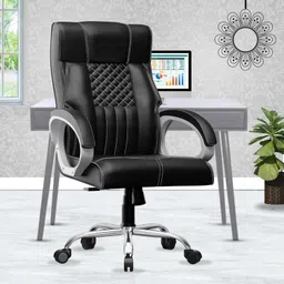 hussainfuniture Office Chair High Back Revolving, Executive Chair for Office Leatherette Office Adjustable Arm Chair-picture-13