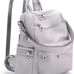 jaisom Medium 22 L Laptop Backpack Medium 25L Laptop Backpack Purse Travel Vintage PU Leather Bag For Women (Black)-picture-18