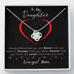 rakva Gift Daughter , Daughter Gift From Mom, Mother Daughter Rhodium Cubic Zirconia Sterling Silver Pendant Set-picture-20