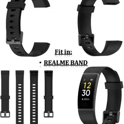 AMANDO AAORBSN0026BK Silicon Watch Belt For REALME BAND Rma183 Smart Watch Band Smart Band Strap image 4