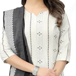 alliance collection Women Pure Cotton, Khadi Cotton Kurta Pant Dupatta Set-picture-17