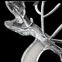 smilerry Crystal Glass Fruit Plate Leaf Shape_New Chip & Dip Tray image 3