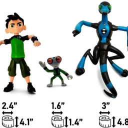 rvm toys Set of 9 Ben 10 Tennison Action Figure 14-4 cm Collectible Table Toy image 3