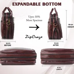 zipcraze Men Brown Messenger Bag image 4