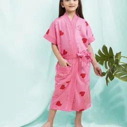 lacylook Peach Medium Bath Robe image 5