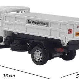 shree jee GOODS CARRIER TRUCK WITH TAILGATE OPENABLE PULL BACK ACTION TOY image 2