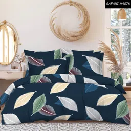 loom haven Cotton Double Flat 240 TC Abstract Bedsheet image 3
