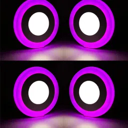 hybrix LED Ceiling Surface Light 6 Watt [3+3 Watt] Down Light, Ceiling Surface Mounted Spotlight, Dual Color 3D Effect Super Bright PINK & White Combination, 4 Inch Diameter, No Need To Cut Ceiling (PACK OF 4) Surface Ceiling Light Ceiling Lamp-picture-11