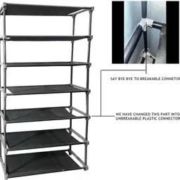 pedalup 6 Tire Foldable Collapsible Wardrobe Storage Organizer Cloth & Shoe Rack PVC Collapsible Wardrobe image 3