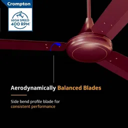 crompton SUREBREEZE 400 RPM ULTRA HIGH SPEED 100% COPPER MOTOR LONGER LIFE48 with 24 Months Warranty Energy Saving 1200 mm Ceiling Fan image 5