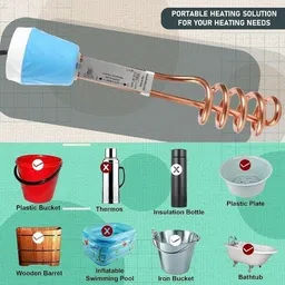 senkiddpro Shockproof Electric Water Heater Immersion Rod With Waterproof & Protection 1548 W Shock Proof Immersion Heater Rod image 5