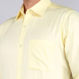 raymond Men Slim Fit Solid Formal Shirt image 5