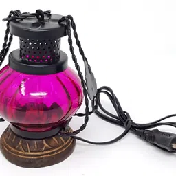 desi karigar Purple Cast Iron Table Lantern image 2