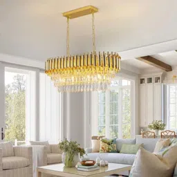 risa 800×300mm Hanging Ceiling Lamp, Pendant jhumar big size chandelier Chandelier Ceiling Lamp image 3