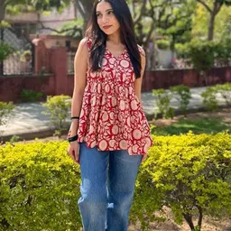 niklav Women Fit and Flare Maroon Above Knee/Mid Thigh Length Dress-picture-12