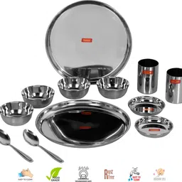 sumeet Pack of 12 Steel Dinner Set image 2