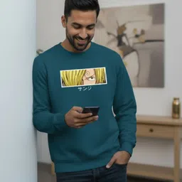 flyind vogue outfit Men Full Sleeve Printed Hooded Sweatshirt image 1