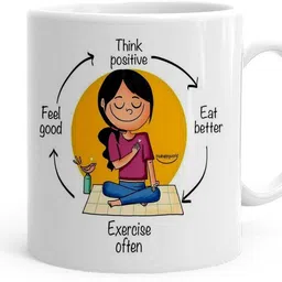 kesari gift Think Positive Eat Better Printed(Ps250736)_new Ceramic Coffee Mug-picture-28