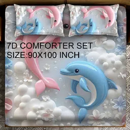 Cotton Double King Sized Bedding Set-image-74