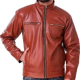 shreyatrend Men Solid Leather Jacket-picture-12