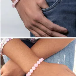 spyronix real treasure Stone, Rose Quartz Crystal Bracelet image 5