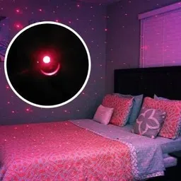 nkl Star Night Light lamp Dual USB Phone Charging Switch Socket. Shower Laser Light Shower Laser Light image 3