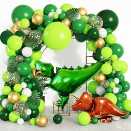 poptheparty Dinosaur Jungle Safari Theme Birthday Party Decoration Set For Kids Party Supply image 1