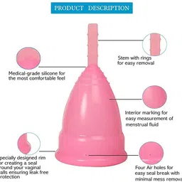 dharam enterprises Large Reusable Menstrual Cup image 2