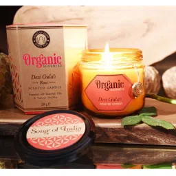 Desi Gulab - Rose Organicscented Candle by Song of India image 1